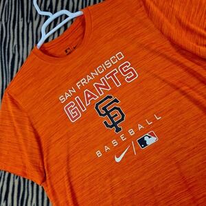 Nike Mens San Francisco Giants MLB Dri-FIT Authentic Collection Orange T-Shirt L